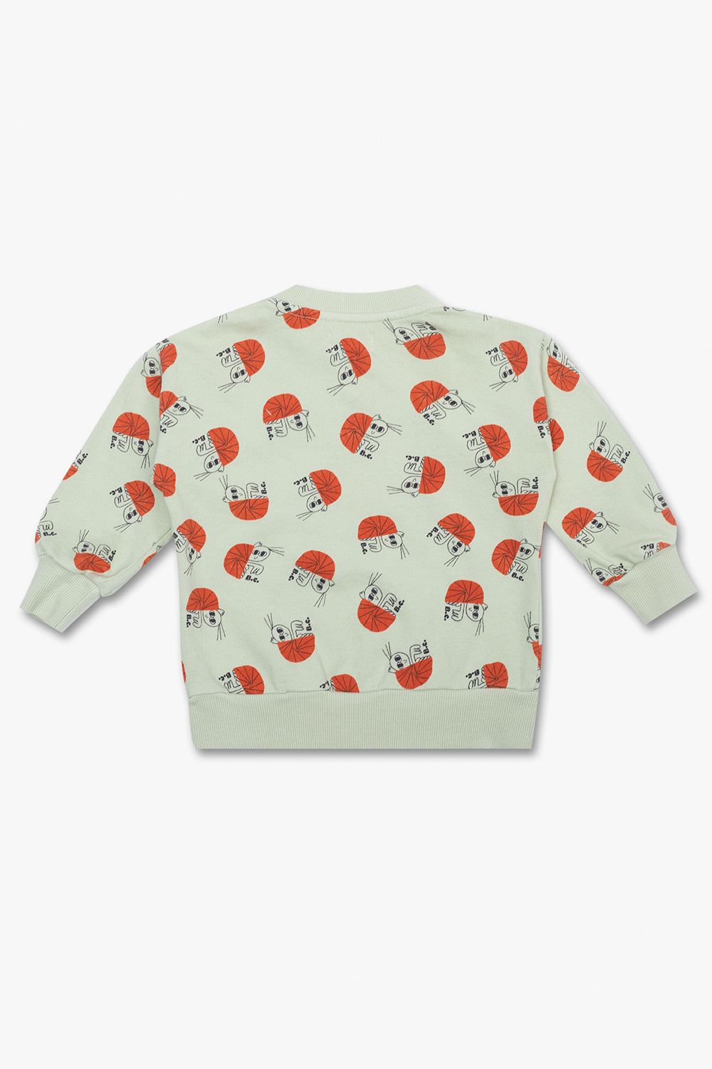 Bobo Choses Baby Striped Duck sweatshirt, Blue